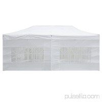 Yescom 10'x20' Easy Pop Up Canopy Folding Gazebo Wedding Party Tent with Removable Sidewall Carry Bag Outdoor   